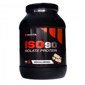 Iso90 Isolate Protein 900 g Wafer alla nocciola
