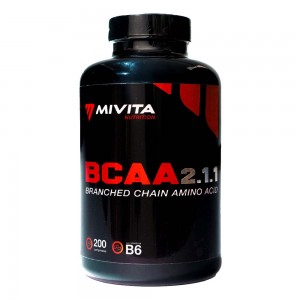 BCAA 2.1.1 aminoacidi ramificati 200 compresse Mivita Nutrition